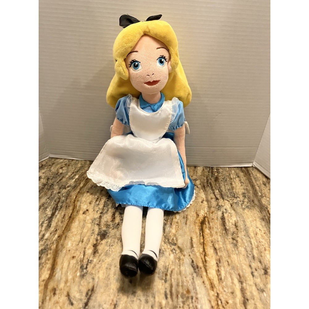 Disney Store Authentic Alice Plush Doll (~18" Size) Alice In Wonderland Toy